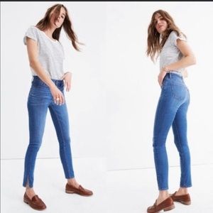 Madewell Skinny Jeans High Rise Side Slit Bonita